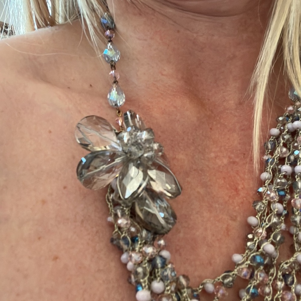 Beautiful Artisan-Made Statement Layered Crystal … - image 2